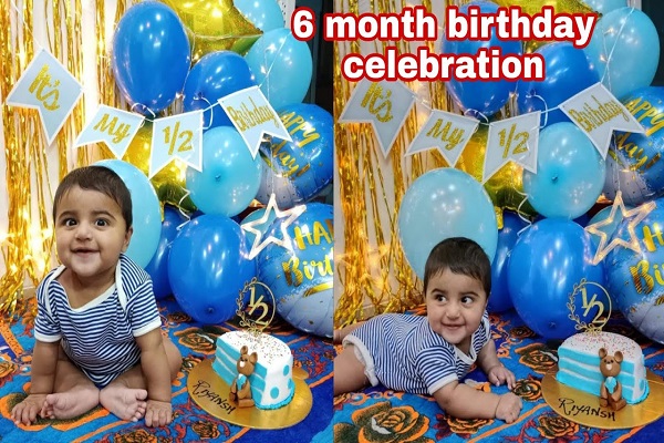 6th Month Birthday Decoration