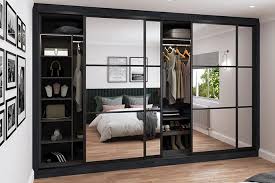 Closet with Sliding Mirror Doors