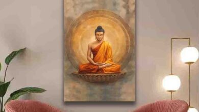 Lord Buddha Wall Painting