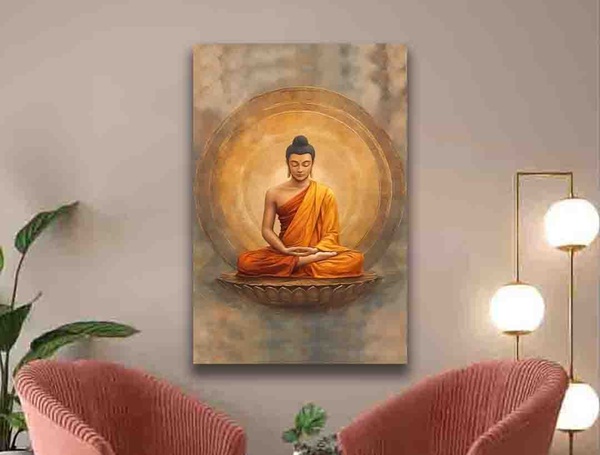 Lord Buddha Wall Painting