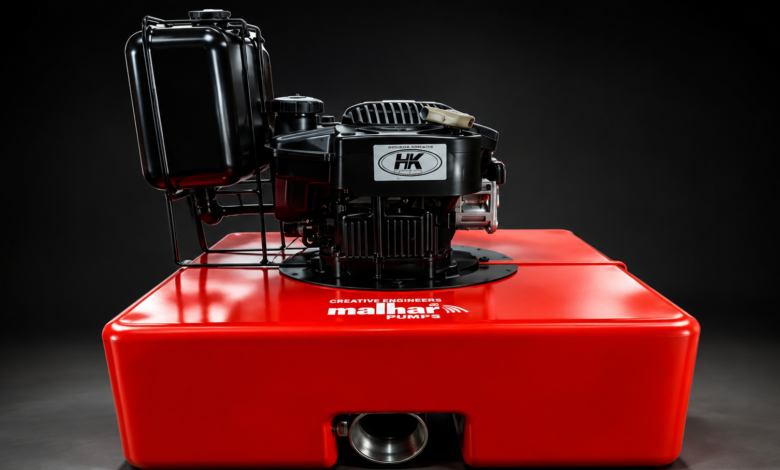 Engine driven floating pump