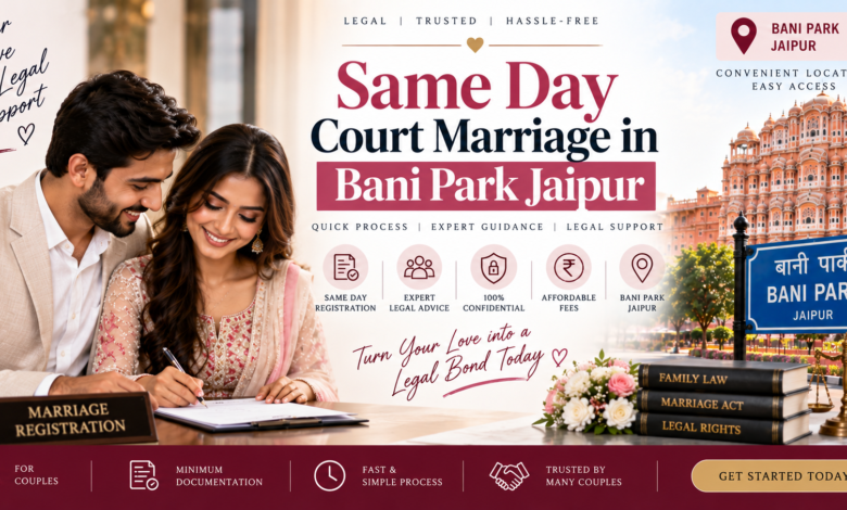 Same Day Court Marriage in Bani Park Jaipur