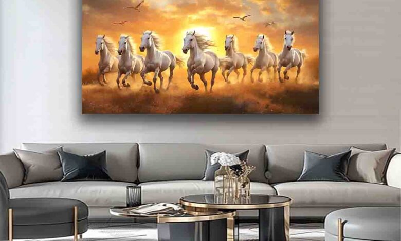 Seven Horses Photo Frame